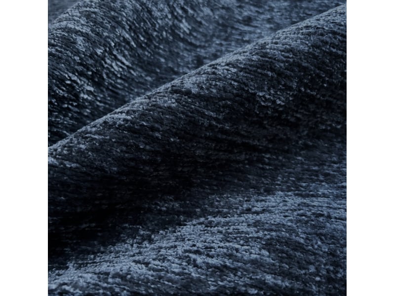 Canapé panoramique 2 places en tissu bleu, 200 x 100 x 68 cm, confort moelleux, sans montage pour le salon - Conforama D