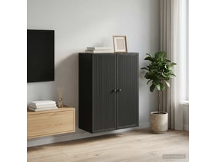 Armoire     <strong></strong> <strong></strong> coloris noir largeur 66 cm