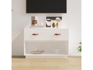 Meuble tv coloris blanc 90 cm <strong></strong>  <strong></strong>