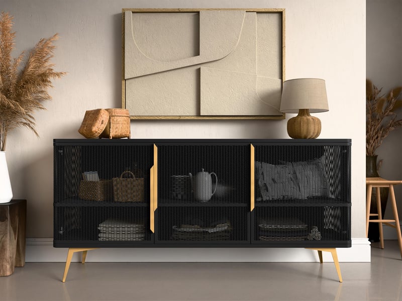  Buffet camfelo 101, le nombre de portes: 3, stratifié, 85x180x40cm  - Conforama B
