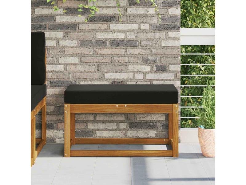  Coussin de siège, coussin d'assise d'extérieur 100 % polyester noir cf55808  - Conforama B