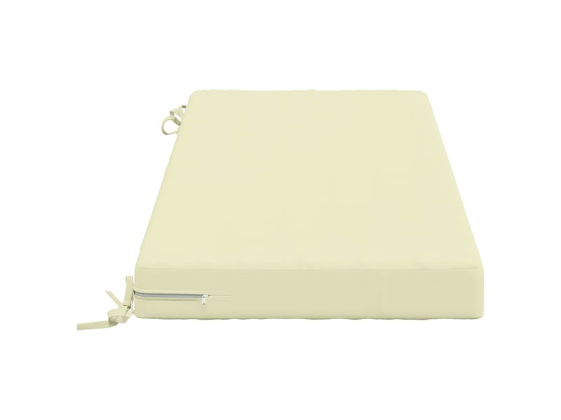Coussin de banc, coussin d'assise, coussin de canapé soest 100 % polyester crème 120 x 50 x 8 cm cf53211 - Conforama C