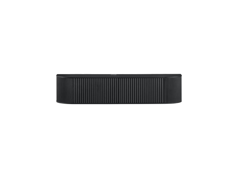  Meuble tv mural suspendu noir – 140 x 32 x 30 cm – passe-câbles intégré  - Conforama A