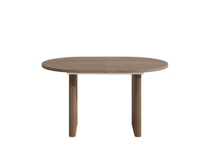 Table à manger extensible, noyer, 140200 × 90 cm, 6-8 personnes, coins arrondis, plateau épais