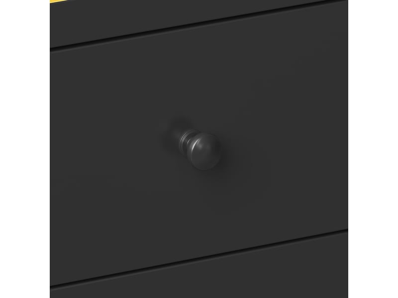  Vaisselier buffet haut de cuisine noir 4 portes et 4 tiroirs, meuble de rangement avec led rgb, mdf, 140 cm  - Conforama W