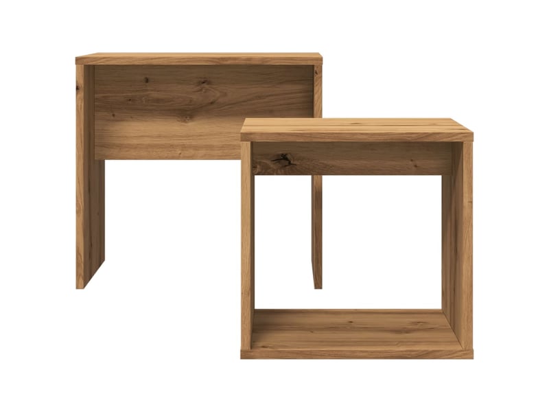  Tables basses gigognes 2 pcs | table de salon chêne artisanal bois d'ingénierie  - Conforama D