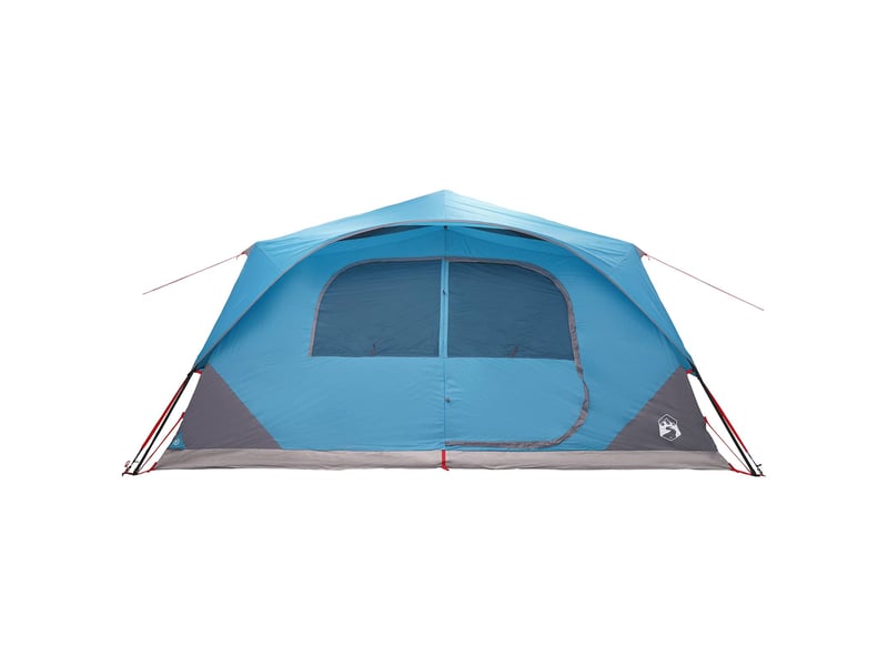 Tente instantanée, tente de camping 10 personne bleu polyester et acier - Conforama E