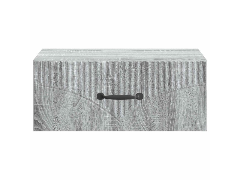 Table de chevet - cabinet de chevet - table de nuit mural sonoma gris 49 x 34,5 x 20 cm - Conforama D