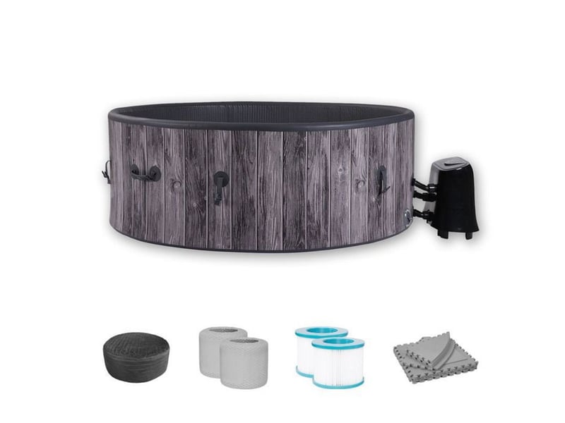  Spa gonflable rond 5 a 7 places ø180 cm 130 jets panneau tactile 406787_AADGF02969_6_DROPFR - Conforama A