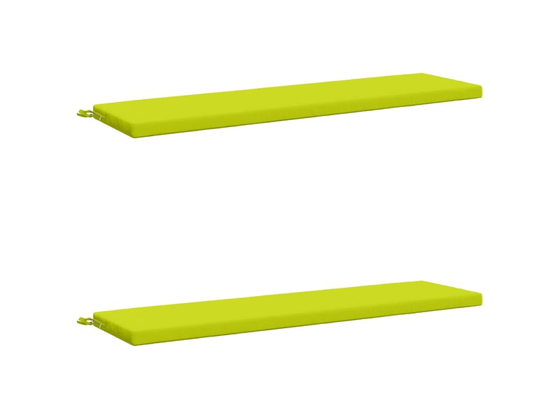  Lot de 2 coussins de banc, coussins d'assise soest 100 % polyester vert vif. Cf57617  - Conforama A