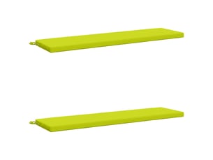 Lot de 2 coussins de banc, coussins d'assise soest 100 % polyester vert vif. Cf57617
