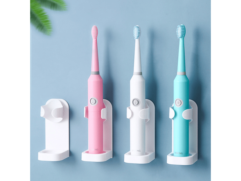  Porte-brosse à dents électrique mural brosse à dents électrique stan blanc 4 pièces  - Conforama A