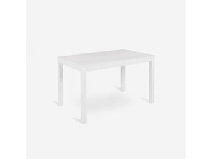 Table à manger extensible 130210 x 80 cm belfort - blanc