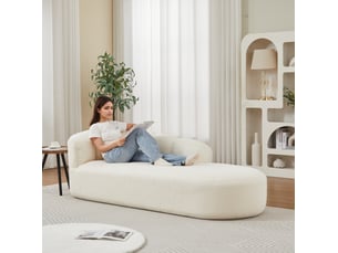 Fauteuil fixe <strong>CRAVDOM</strong> Tissu beige