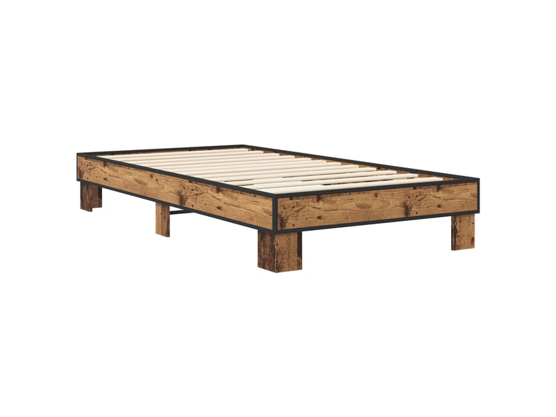  Lit simple- lit adulte -  cadre de lit bois ancien 80 x 200 cm bois d'ingénierie  - Conforama B