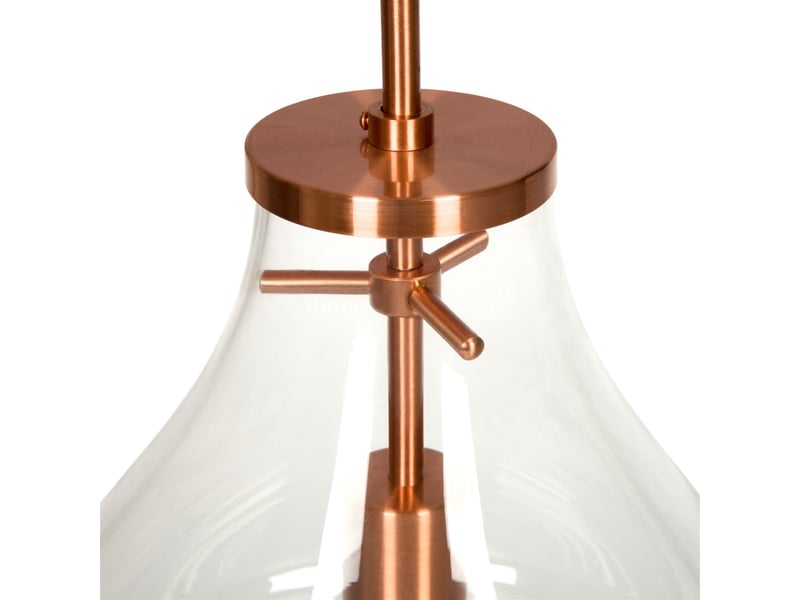  Lampe suspension en verre tamo 50cm transparent  - Conforama B
