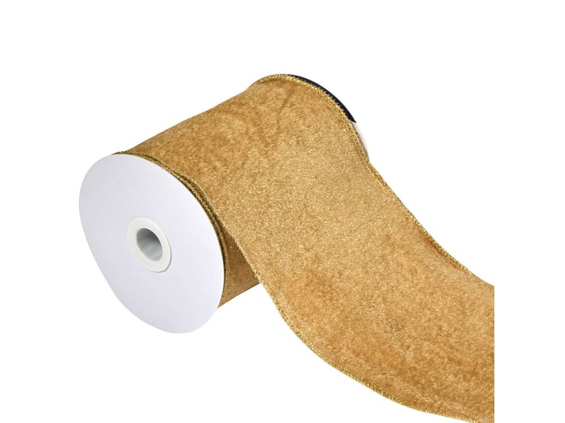  Gdn ruban velour or 12cmx5m  - Conforama A