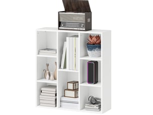 Bibliotheque coloris blanc <strong>VIVRYN</strong> <strong></strong> - 24 cm x 80 cm