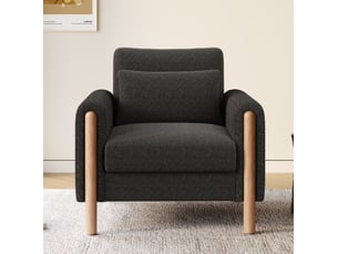 Fauteuil fixe <strong>MODENVIE</strong> <strong></strong> Tissu bouclette gris vendu A l'unité