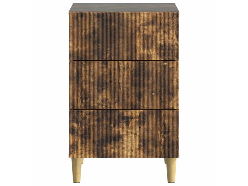 Table de chevet - cabinet de chevet - table de nuit chêne fumé 43 x 41 x 66,5 cm - Conforama D