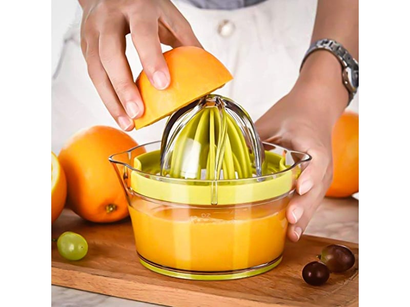  Presse-agrumes 4-en-1 multifonction - 2 alésoirs, bol gradué 400 ml - pour oranges, citrons et agrumes  - Conforama C