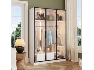 Vitrine coloris blanc HAUSS SPOLE - 110 cmx160 cm