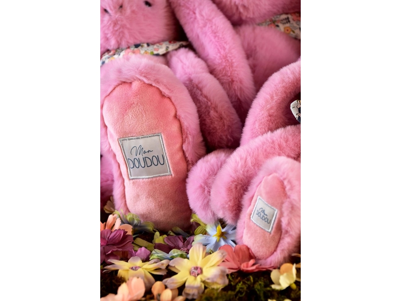 Peluche lapin fleurette grenadine - 50 cm  - Conforama D