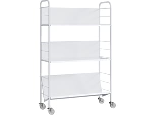 Bibliotheque coloris blanc 3 étagère(s) <strong>DESMIU</strong> <strong></strong> - 69 cm x 108 cm
