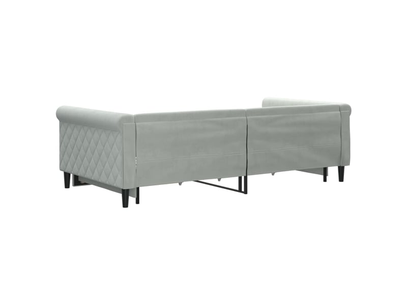 Lit simple- lit adulte - lit de jour avec gigogne et tiroirs sans matelas 100x200 cm - Conforama D