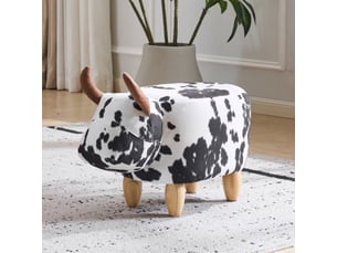 Pouf / repose pied   bicolore
