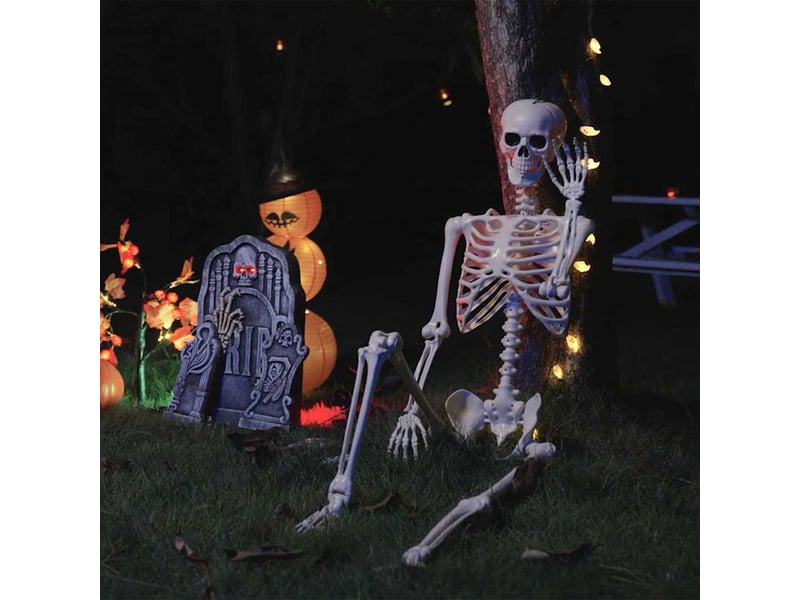  Squelette d'halloween 2 pc blanc 85 cm pvc cf61974  - Conforama B