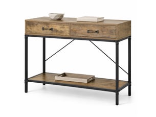 Table basse rectangulaire coloris bicolore MEULVA - 35 cmx100 cm