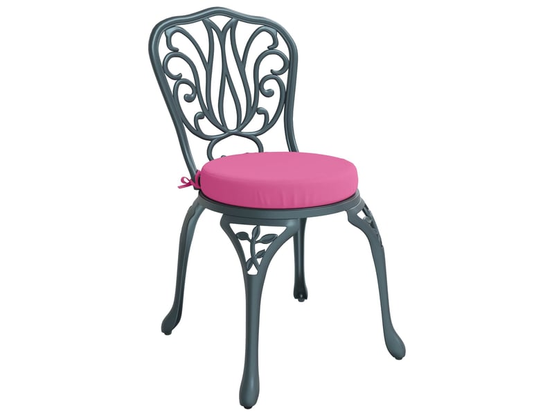  Lot de 4 coussins de siège, coussins d'assise soest 100 % polyester rose cf60494  - Conforama C
