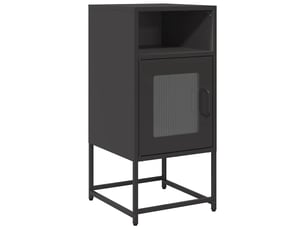 Table de chevet - cabinet de chevet - table de nuit noir 36x39x78 cm acier laminé à froid