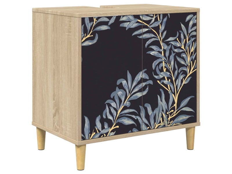  Armoire de salle de bain, meuble de rangement dokkum sonoma 60x40x60 cm  - Conforama A