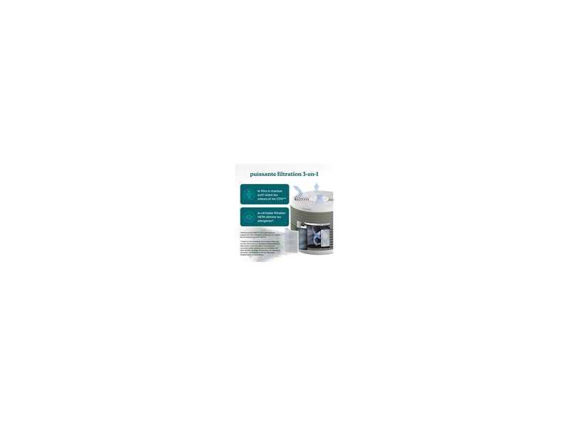  Purificateur dair mobile vert hepa 3 en 1 charbon 42 m2 3 vitesses diffuseur d huiles essentielles 8318913 - Conforama C