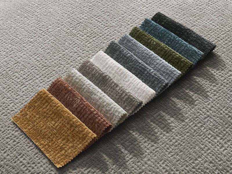  Bobochic canapé droit fixe 3 places leopold tissu texturé avec pouf taupe  accoudoir droit LEOPOLD - Conforama C