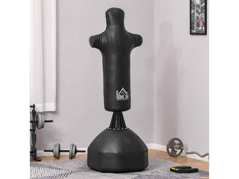  Sac de frappe sur pied 180 cm adulte, mannequin humanoïde, robuste, pour débutants et professionnels, noir  - Conforama D