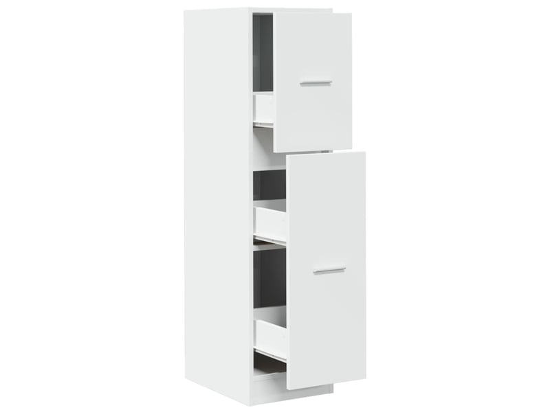  Meuble de rangement, armoire d'apothicaire blanc 30x41x118 cm bois d'ingénierie  - Conforama A