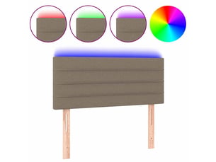 Tete de lit A poser largeur 80 cm   taupe
