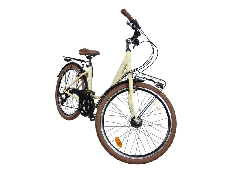  Tecnobike nsr vélo 28 mobi 21v creme h46 dynamo 3567850002037 - Conforama C