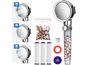 Pommeau douche pommeau de douche anti calcaire filtrant 3 modes pomme douche economiseur d'eau haute pression universelle douchette