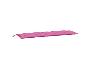 Coussin de banc de jardin, coussin d'assise rose 180x50x7 cm tissu oxford cf52791