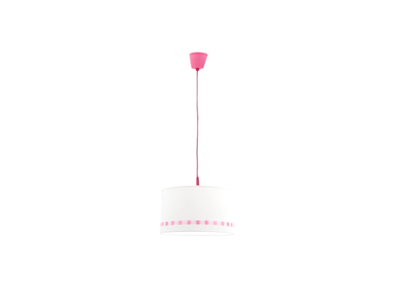  Suspension enfant fabrilamp lacito rose 1xe27 hauteur réglable 35-90 cm ø35 cm 064193500 - Conforama A