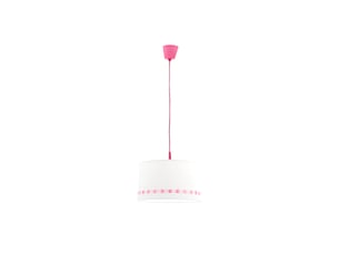 Suspension enfant fabrilamp lacito rose 1xe27 hauteur réglable 35-90 cm ø35 cm
