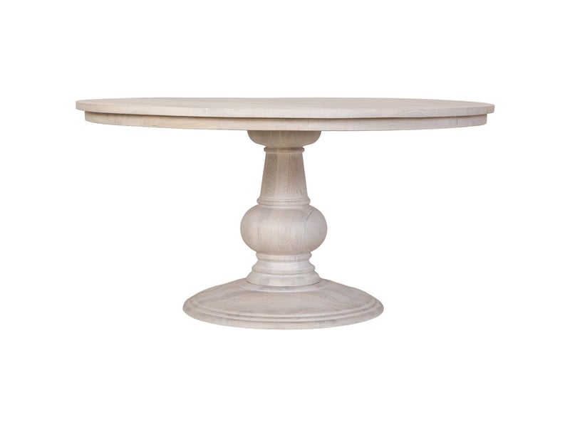 Table de salle à manger en bois blanc 150x150x76 cm (h) - Conforama B