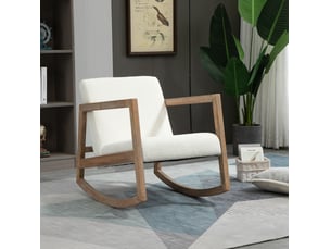 Pouf / repose pied WISHDOR blanc