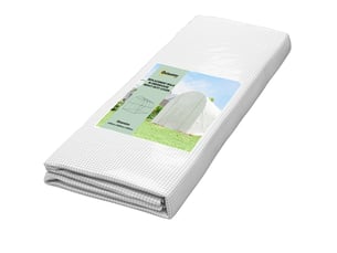 Housse de rechange pour serre 400x200x200 cm étanche avec porte et 8 fenêtres blanc