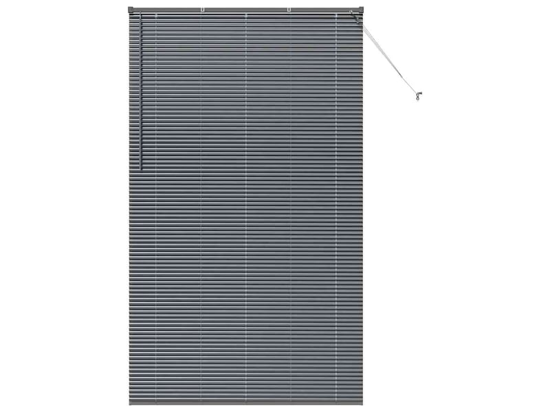 Store vénitien, store de fenêtre gris foncé 220 x 125 cm 25 mm aluminium cf47915 - Conforama A