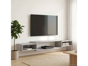 Meuble tv coloris gris 180 cm <strong></strong>  <strong></strong>